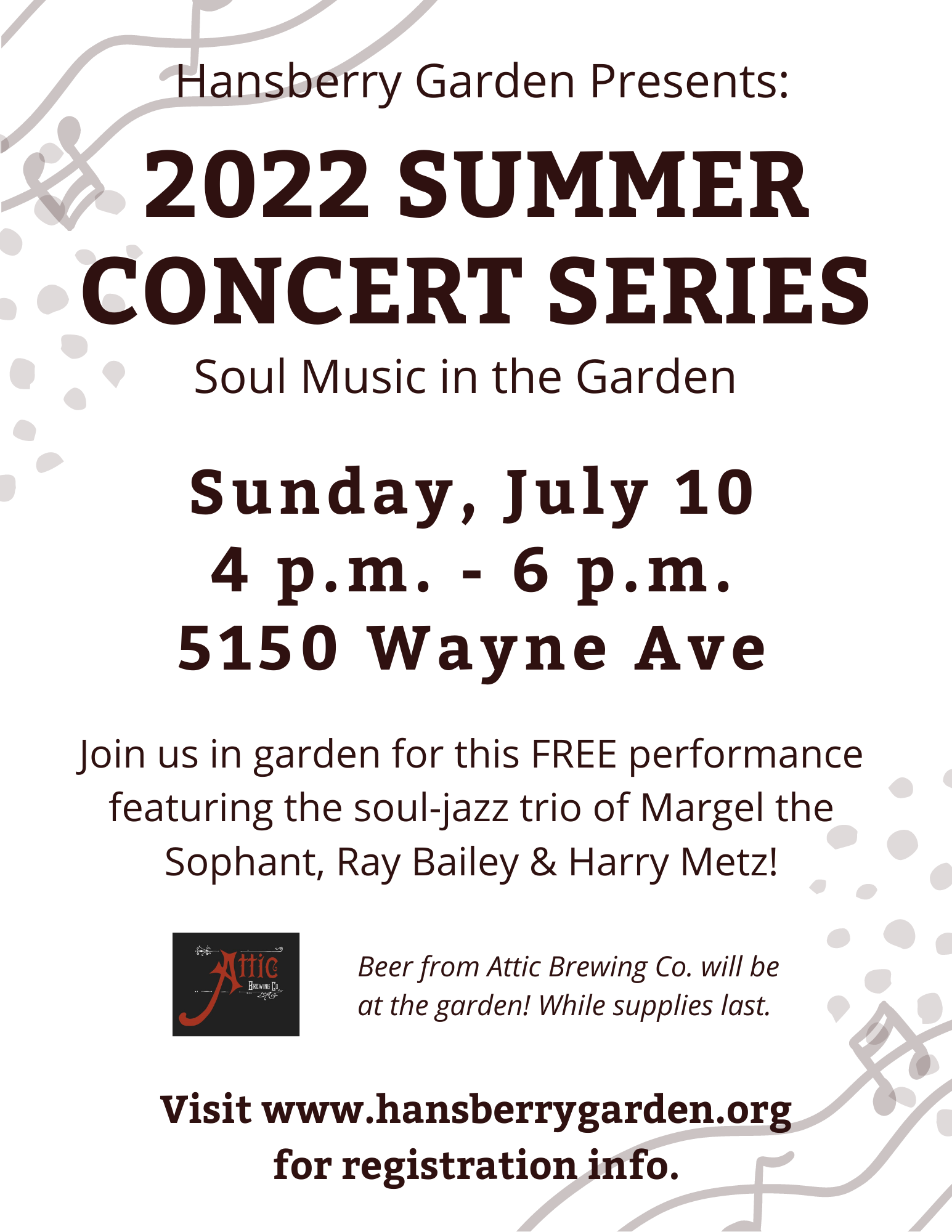 2022 Summer Concert Series. Soul Music at the Garden